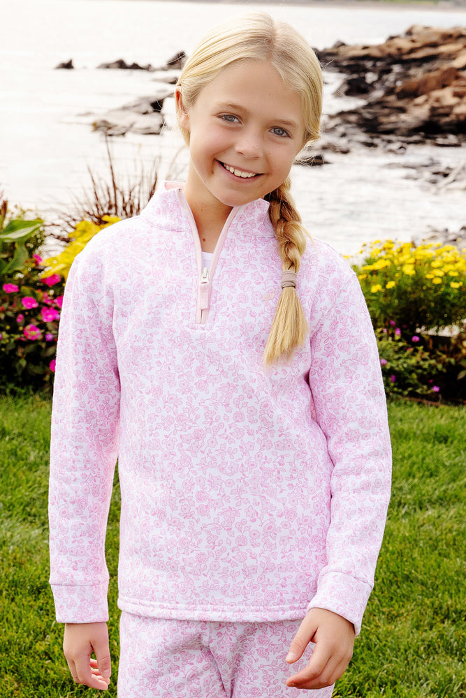 The Beaufort Bonnet Company - Greenville Garden Canter Collar Half Zip- Fleece