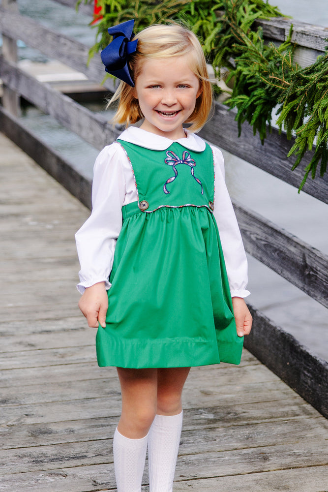 The Beaufort Bonnet Company  -Brady Button In Dress Kiawah Kelly Green Merritt Park Plaid