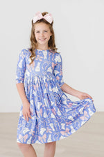 Mila & Rose - Hop, Skip & Twirl 3/4 Sleeve Pocket Twirl Dress