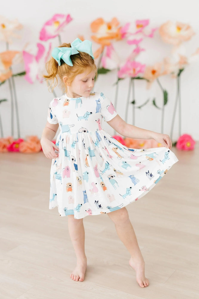 Mila & Rose - Puppy Pals S/S Pocket Twirl Dress