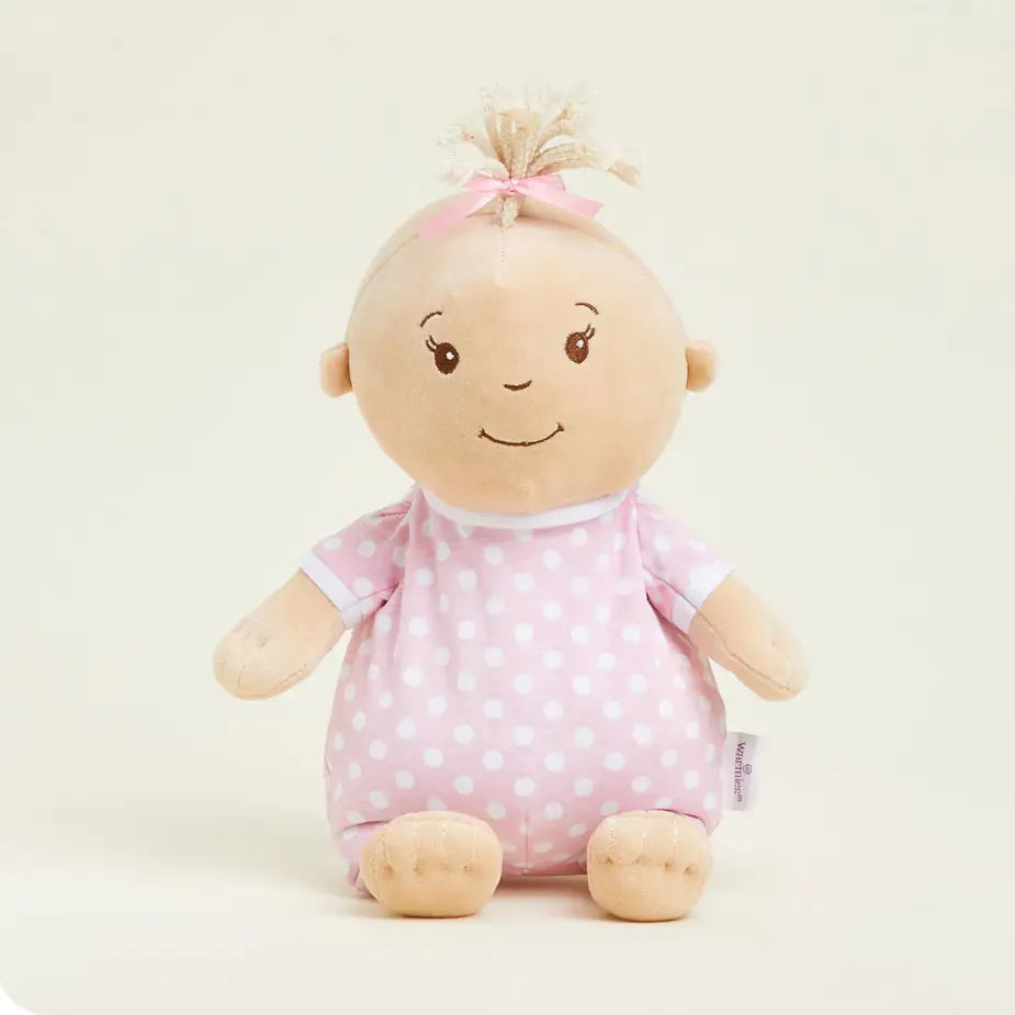 Warmies Baby Girl plush toy from Warmies, soft and cuddly with a cute baby girl design, perfect for comforting and snuggling.