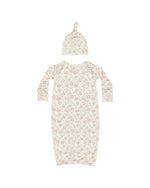 Quincy Mae - Bloom Bamboo Baby Gown + Hat Set