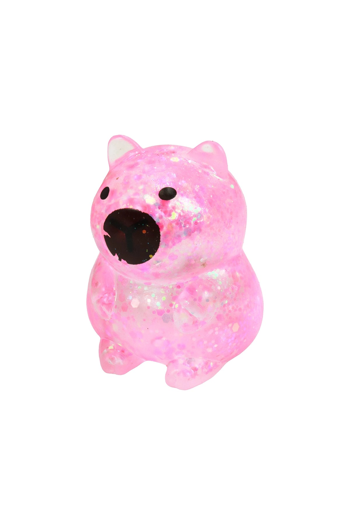 Capybara Iridescent Glittery Maltose Putty Filled Squishy