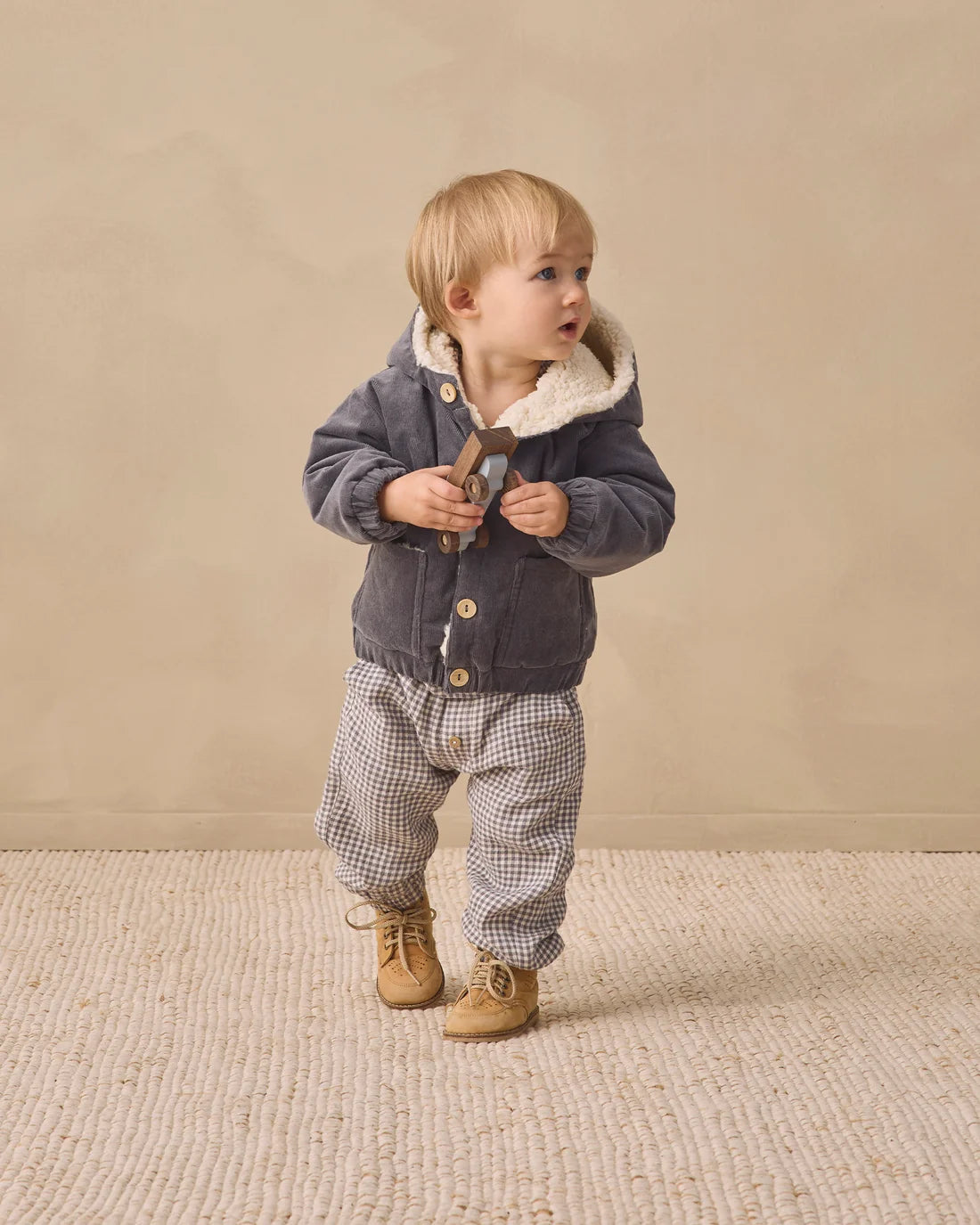Midnight Corduroy Hooded Jacket