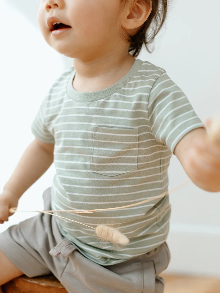 Organic Kids Striped Everest Tee