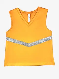 ML Kids - Orange and Silver Cheer Uniform