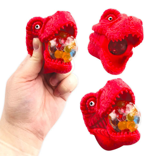 Colorful So Much Fun! Squishy Fidget Dino Poppers by Novelty Brands with soft, squishy dinosaur-shaped popper toys for stress relief.