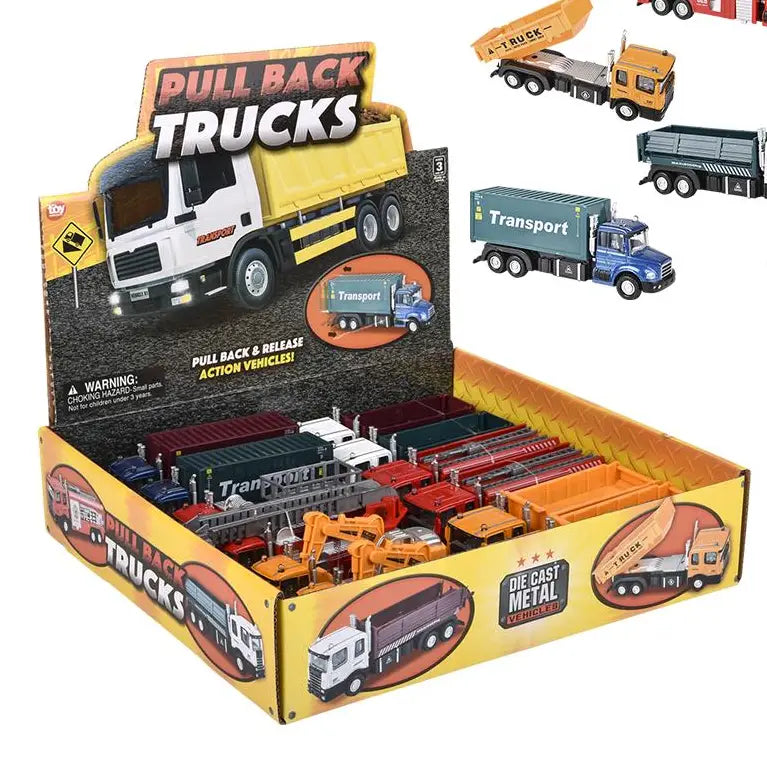 6" Diecast Pull Back Truck