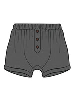 City Mouse - Charcoal Button Front Short