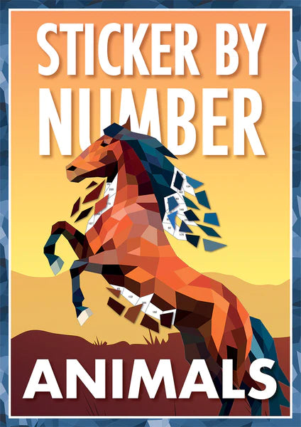 Sticker By Number Animals Sticker Book
