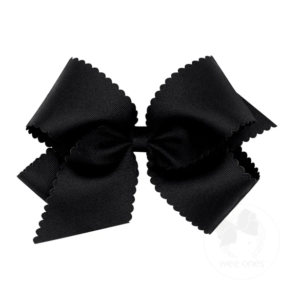 wee ones - Grosgrain Scalloped Edge Girls Hair Bow