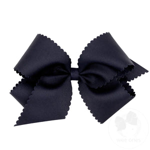 wee ones - Grosgrain Scalloped Edge Girls Hair Bow