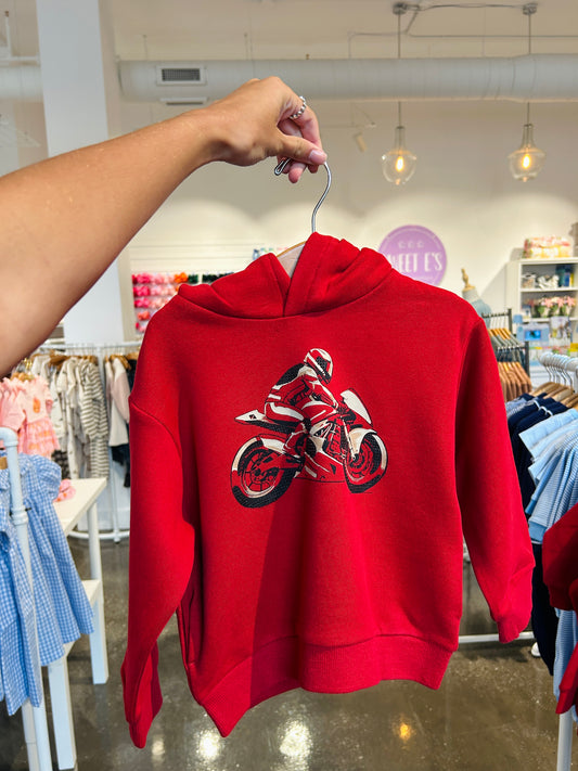 Red Dirt Bike Hoodie