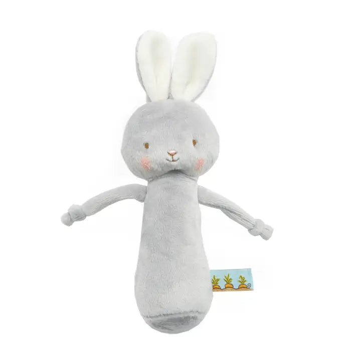 Bunnies By the Bay - Friendly Chime Rattle - Gray Bunny