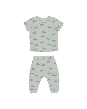 Rylee & Cru - Whales Tee + Slouch Pant Set