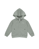 Rylee & Cru - Heather Eucalyptus Zip Up Tech Hoodie