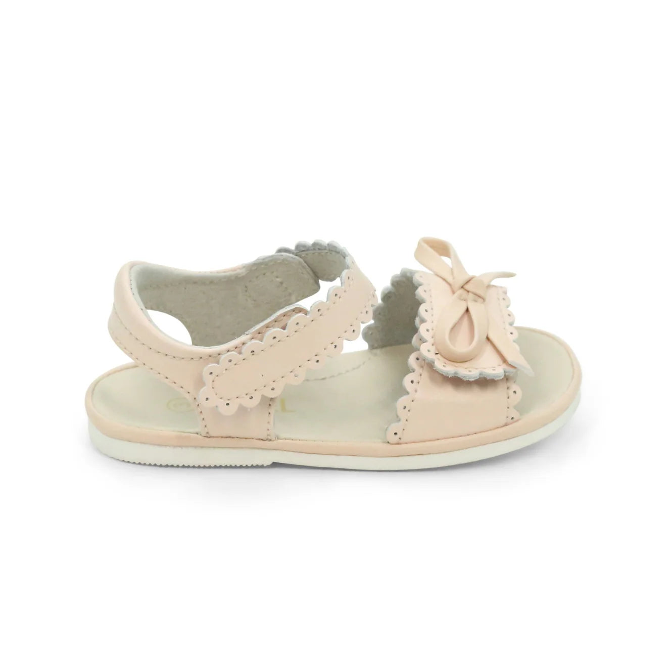 Pale Pink Amelie Scalloped Sandal