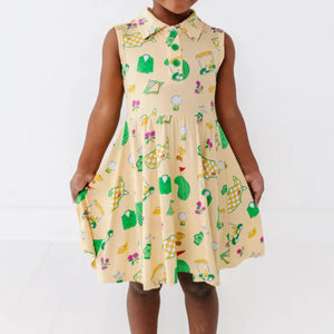 Kiki + Lulu - 2025 Masters Inspired Girls Collared Dress