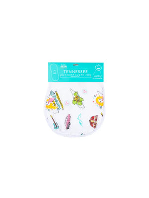 Little Hometown - Tennessee Baby Floral 2 in 1 Burp & Bib Set