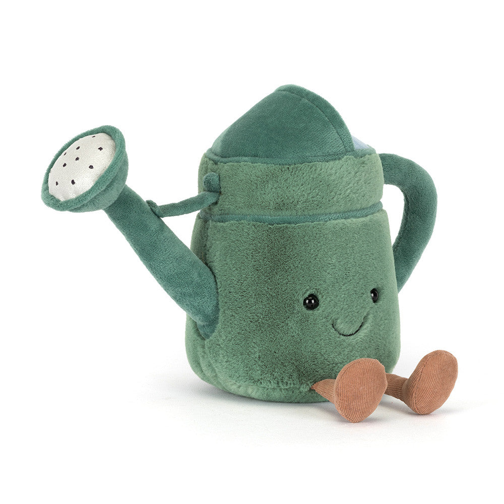 Jellycat Amuseables watering can in soft pastel colors with a playful, plush design for garden or indoor use.