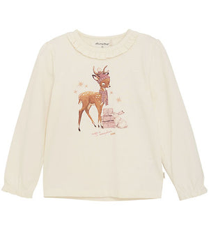 minymo - Vintage Deer Ruffle Top