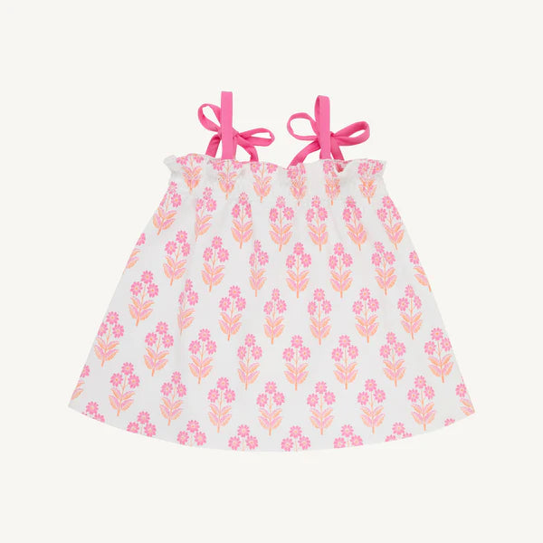 Bridgetown Harbour Hand Block Lainey's Little Top from The Beaufort Bonnet Company, featuring colorful hand block print and soft fabric.