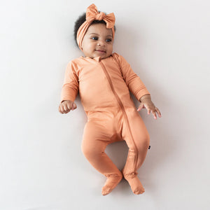 Kyte - Zippered Footie - Apricot