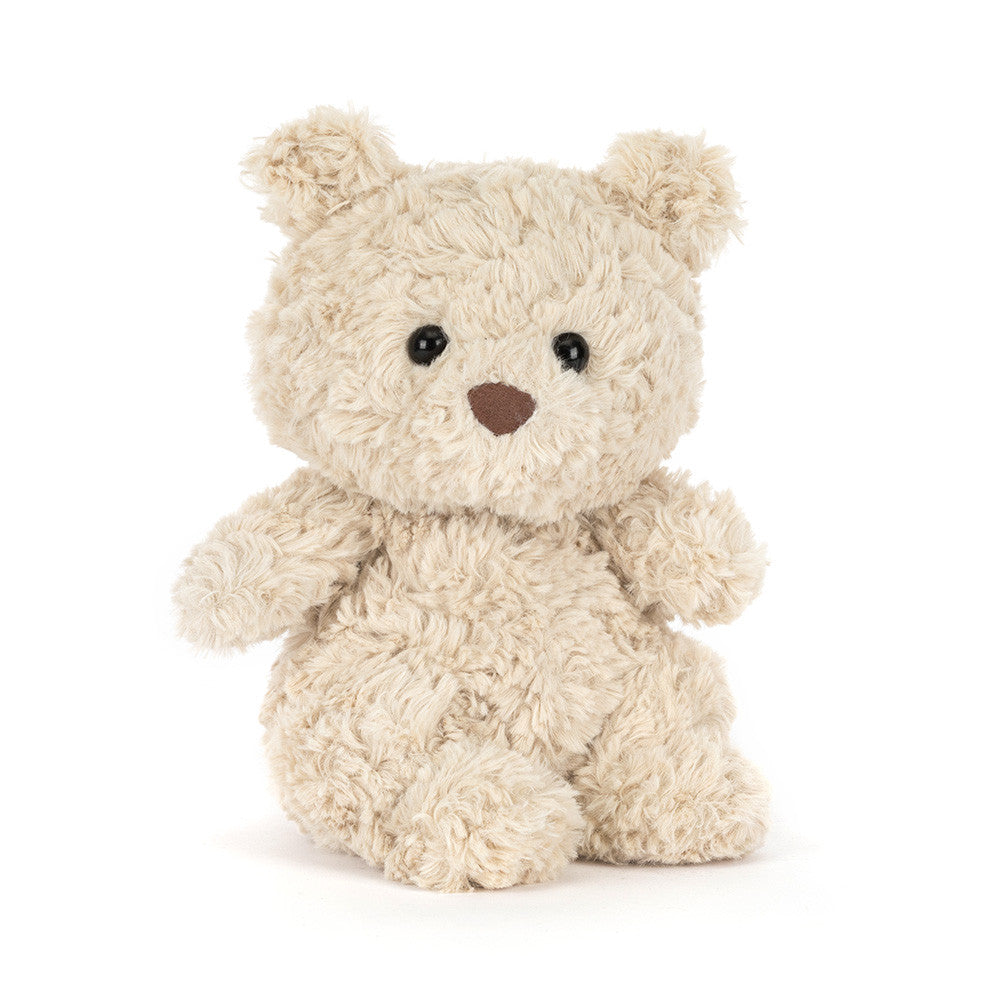 Jellycat Bartholomew Bear Junior plush toy with soft brown fur and friendly face, perfect for kids.