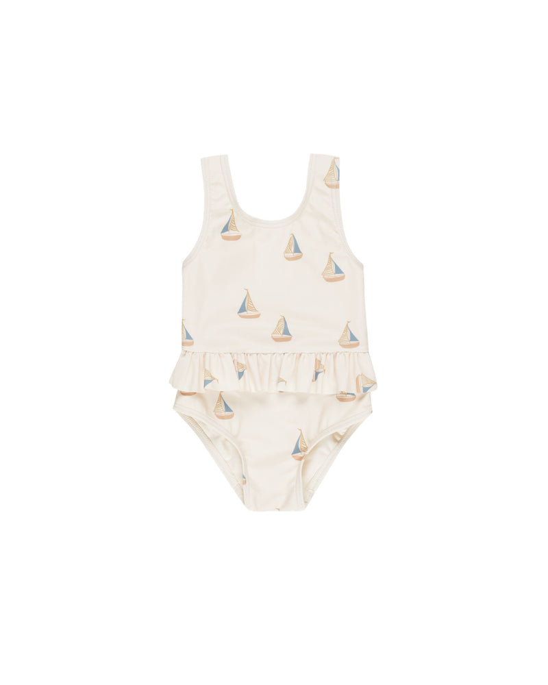 Rylee & Cru - Sailboats Skirted One Piece