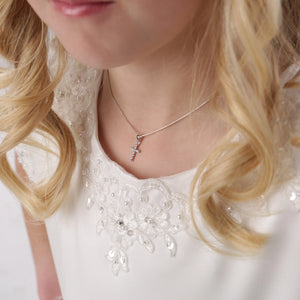 Cherished Moments - Sterling Silver Children's Cross Necklace