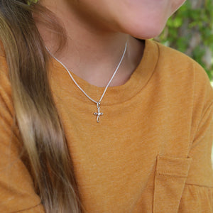 Cherished Moments - Sterling Silver Infinity Cross Necklace