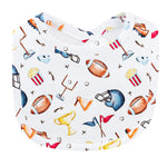 Baby Club Chic - American Football Printed Bib