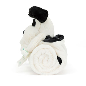 Jellycat - Bashful Black & Cream Puppy Blankie