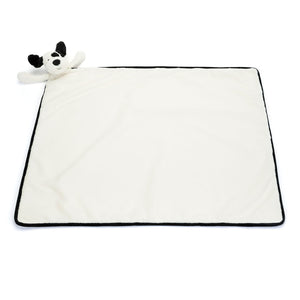 Jellycat - Bashful Black & Cream Puppy Blankie