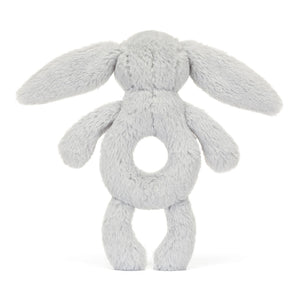 Jellycat- Bashful Grey Bunny Ring Rattle