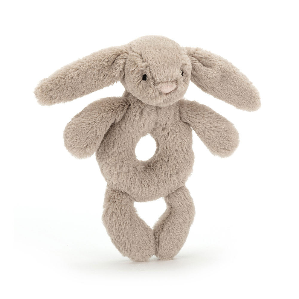 Jellycat - Bashful Bunny Ring Rattle Beige