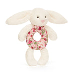 Jellycat - Blossom Cream Bunny 'Berry' Ring Rattle