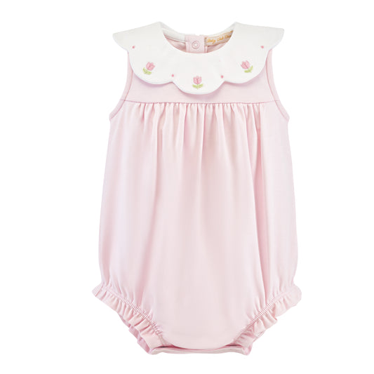 Baby Club Chic - Pink Embroidered Bib Bubble