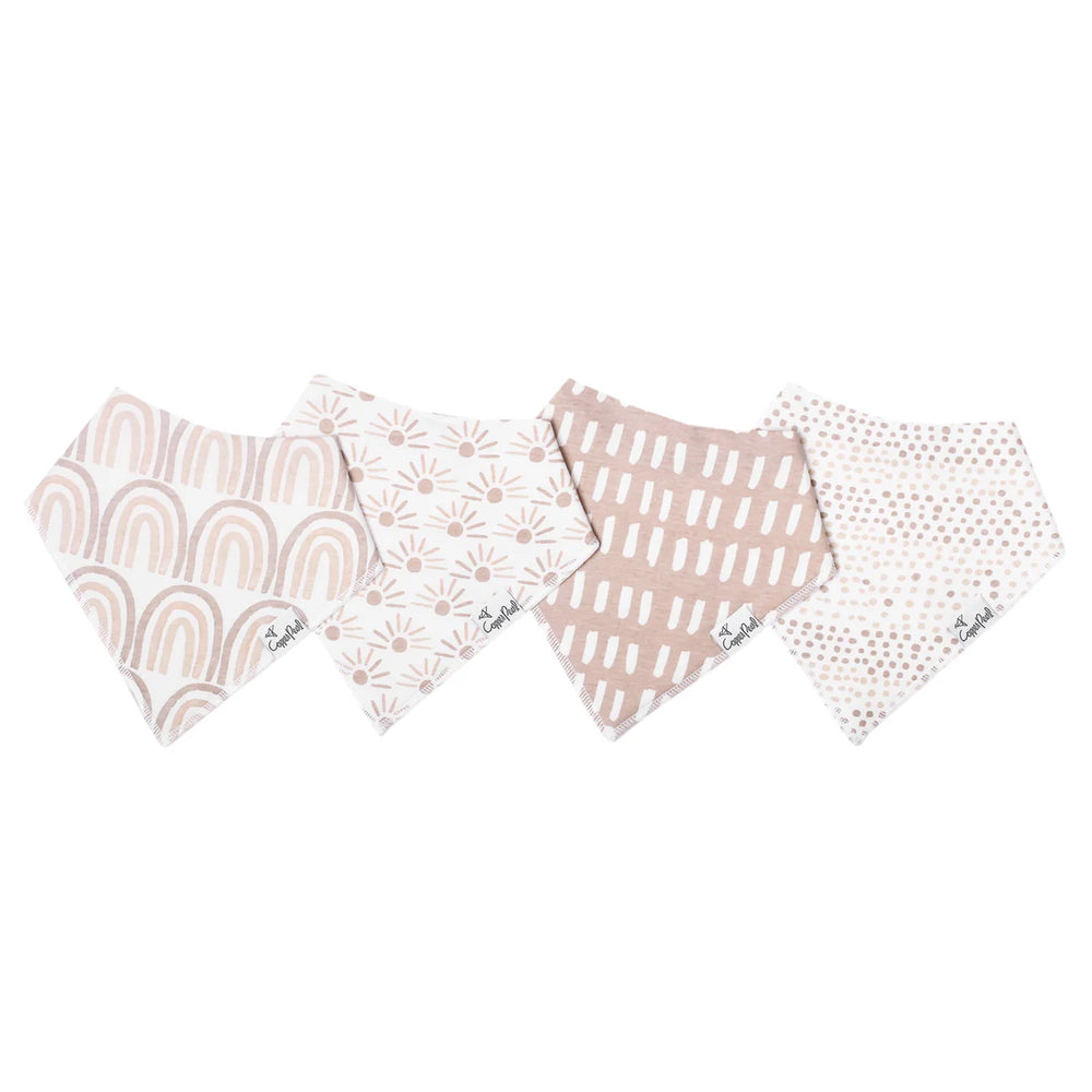 Copper Pearl - Bliss Baby Bandana Bib Set (4-pack)