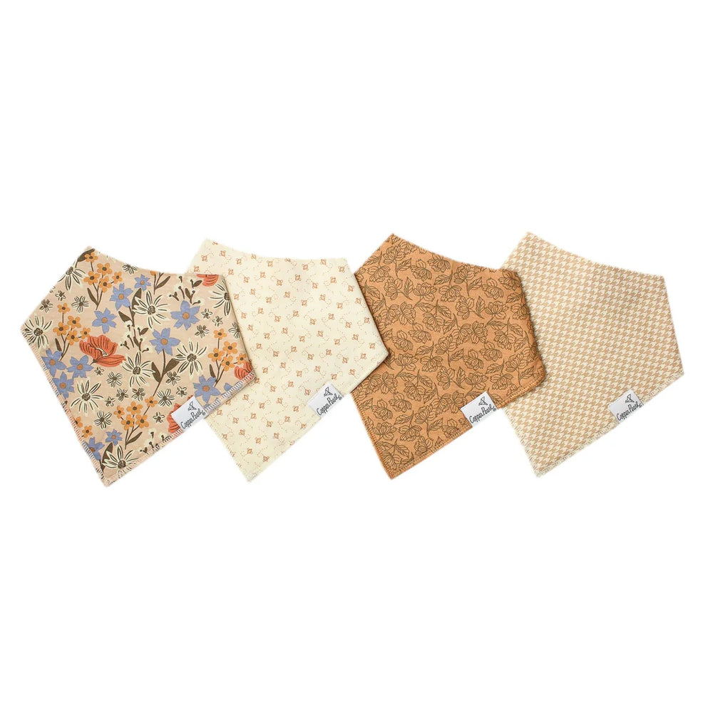 Copper Pearl - Eden Bandana Bib Set (4-Pack)