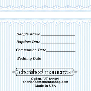 Cherished Moments - Boy's Baptism to Bride® Sterling Silver Baptism Bracelet