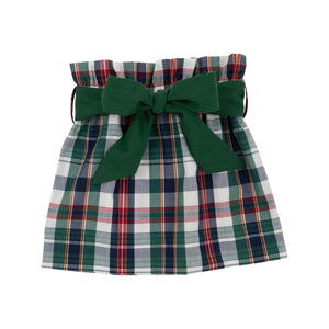 The Beaufort Bonnet Company - Field Park Plaid Grier Green Beasley Bow Skirt - Woven Yarn