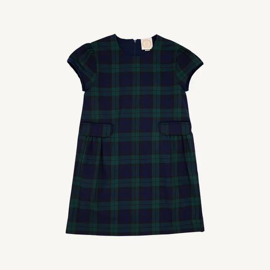 Berwick Black Watch/Nantucket Navy Betts Bow Dress
