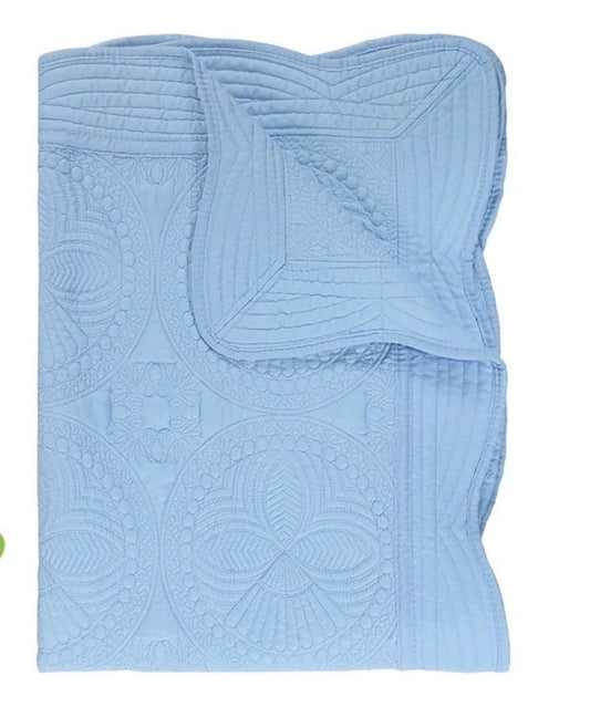 Light Blue Heirloom Quilt