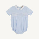 The Beaufort Bonnet Company - Breakers Blue Seersucker Bradford Bubble
