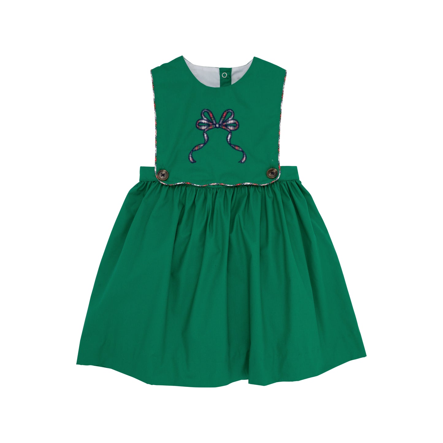 The Beaufort Bonnet Company  -Brady Button In Dress Kiawah Kelly Green Merritt Park Plaid