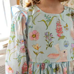 Pink Chicken - Girls Brooke Dress - Botanical Bunnies