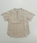 Me & Henry - Red and Cream Stripe Button Down