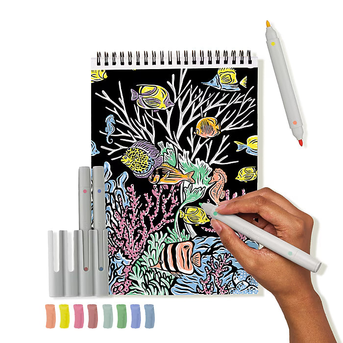 FlowArt Hidden Patterns Animals by Lifelines featuring intricate animal designs in vibrant colors