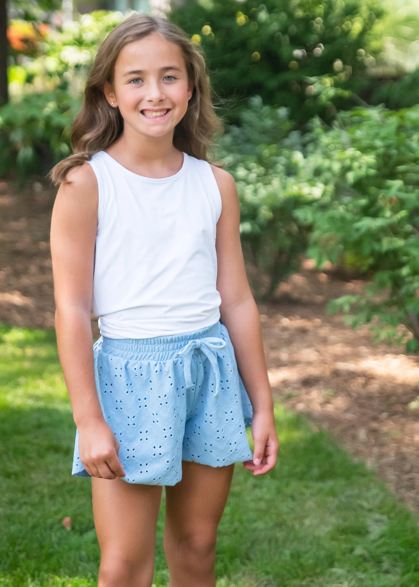 James & Lottie - White Athleisure Tie Back Top BE